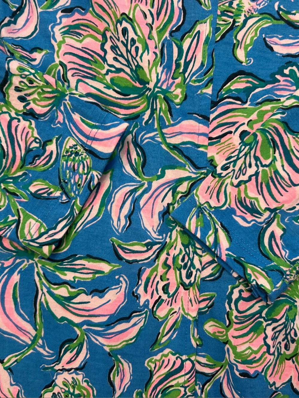 Lilly Pulitzer Tessa Three Quarter Sleeve V Neck Dress Small Cumulus Blue Chick - Picture 7 of 14